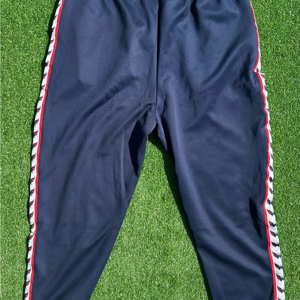 Washington Capitals Stripe Logo Jogger Track Pants Men’s 2XL FOCO NHL NWT Navy - Picture 12 of 14